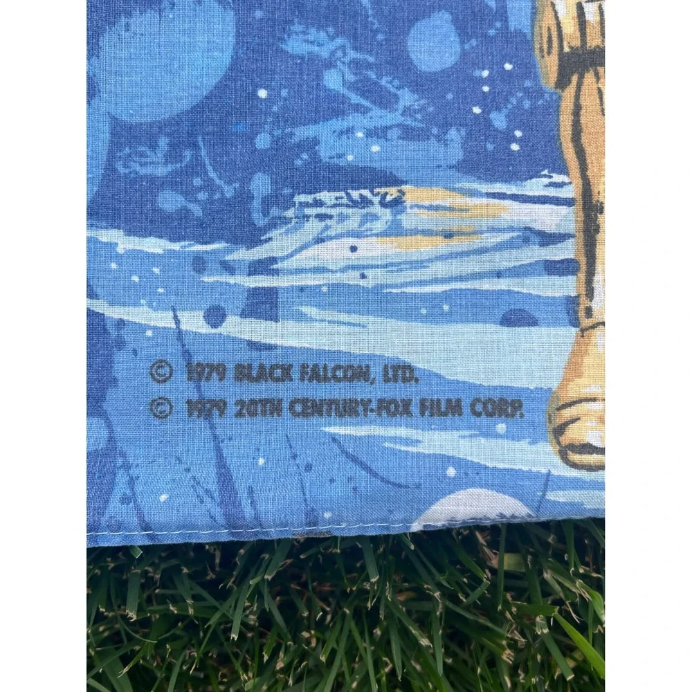 Vintage 1979 Star Wars‎ Empire Strikes Back Twin Sheet Set Blue Darth Vader 70s